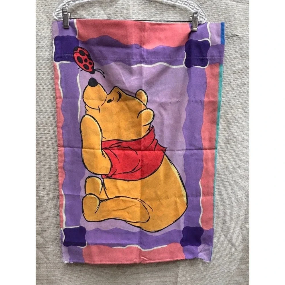 Vintage Disney Winnie the Pooh Tigger Pillowcase Reversible 90s Made in USA